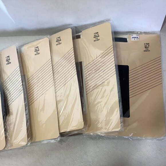 New Vintage Lot of 19 Evan-Picone Aafes Various Brands Colors Sizes Pantyhose - Picture 3 of 16